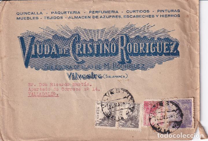 Timbres: VIUDA CRISTINO RODRIGUEZ - VILVESTRE - SALAMANCA