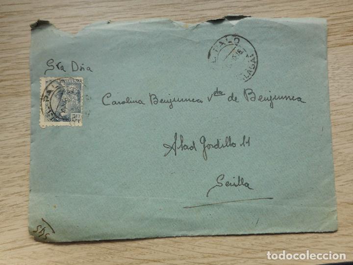 Selos: ANTIGUO SOBRE CIRCULADO.COLEGIO SAN ESTANISLAO.EL PALO.MALAGA 1946?