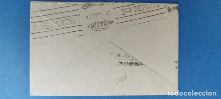 Sellos: SOBRE 1935 MADRID INTERIOR CIFRA 1CX5 - Foto 2