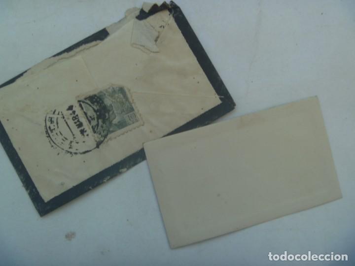 Selos: PEQUE&Ntilde;O SOBRE DE LUTO DE MEDICO DE ACEUCHAL ( BADAJOZ ) CIRCULADO A ALCUESCAR ( CACERES ), 1944