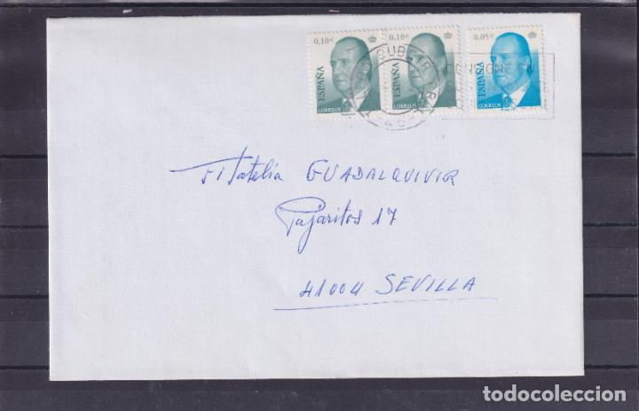 Sellos: -TOLEDO SUBCTR PRAL- 45 -, matasellos RODILLO, CONSIGNE EN / SUS ENVIOS EL / CODIGO POSTAL - Foto 1