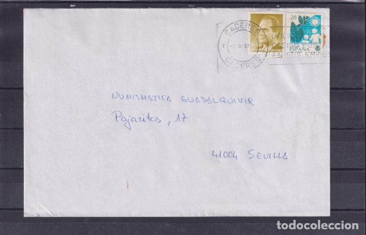 Sellos: -CACERES - CACERES -, matasellos RODILLO, UTILICE EL / CODIGO POSTAL / EN SUS ENVIOS - Foto 1