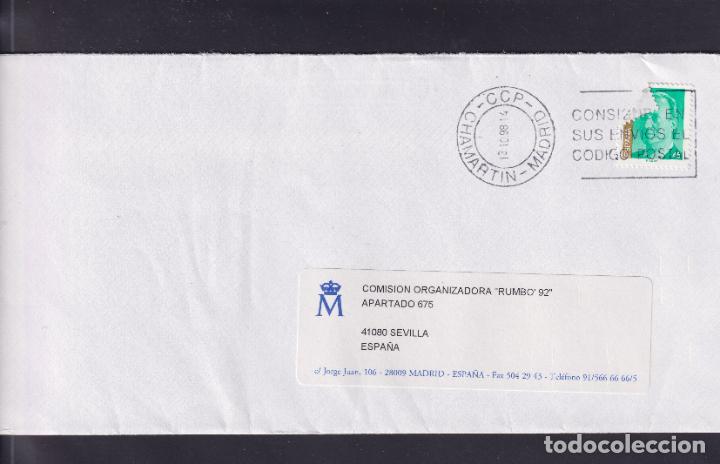 Sellos: -MADRID - CHAMARTIN - CCP -, matasellos RODILLO, CONSIGNE EN / SUS ENVIOS EL / CODIGO POSTAL - Foto 1