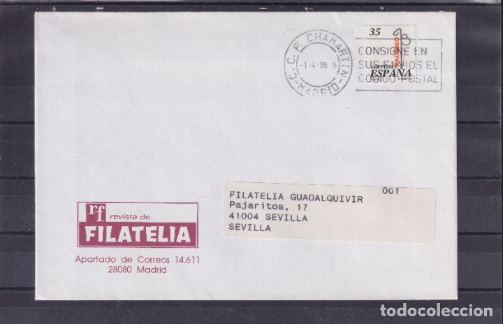 Sellos: -MADRID - C. C. P. CHAMARTIN -, matasellos RODILLO, CONSIGNE EN / SUS ENVIOS EL / CODIGO POSTAL - Foto 1