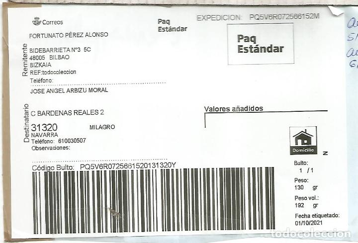 Sellos: BILBAO ETIQUETA PAQUETE ESTANDAR COMPUTER LABEL - Foto 1
