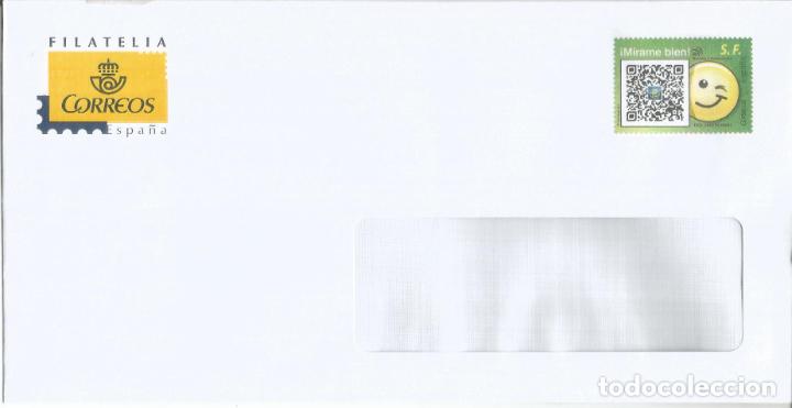 Sellos: ESPA&Ntilde;A SPAIN ENTERO POSTAL SERVICIO FILATELICO MQR CODE INFORMATICA COMPUTER TIC - Foto 1