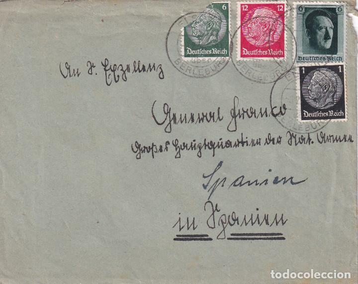 Timbres: SOBRE CORRESPONDENCIA - ALEMANIA ESPA&Ntilde;A - GENERAL FRANCO