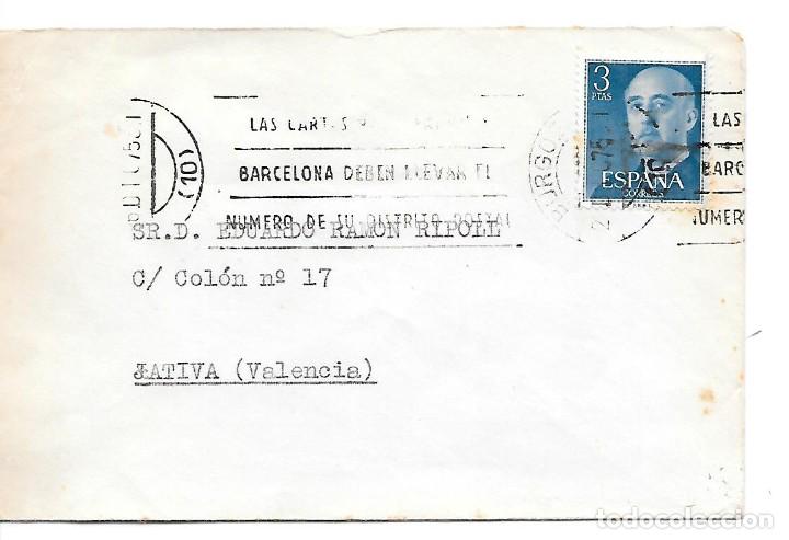 Briefmarken: EDIFIL 1159. MARCA GOBIERNO EDIFICIO DEPENDENCIAS MILITARES DE BURGOS A JATIVA-VALENCIA