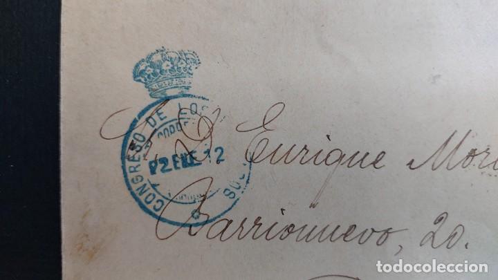 Sellos: SOBRE 1912 PALENCIA MARCA POSTAL DE LOS DIPUTADOS - Foto 2