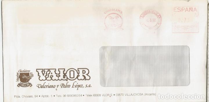 Briefmarken: VILAJOYOSA ALICANTE CC CON FRANQUEO MECANICO CHOCOLATES VALOR COCOA CACAO CHOCOLAT