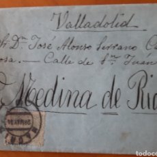 Sellos: MEDINA DE RIOSECO VALLADOLID. CARTA CIRCULADA 1894.. Lote 324092413