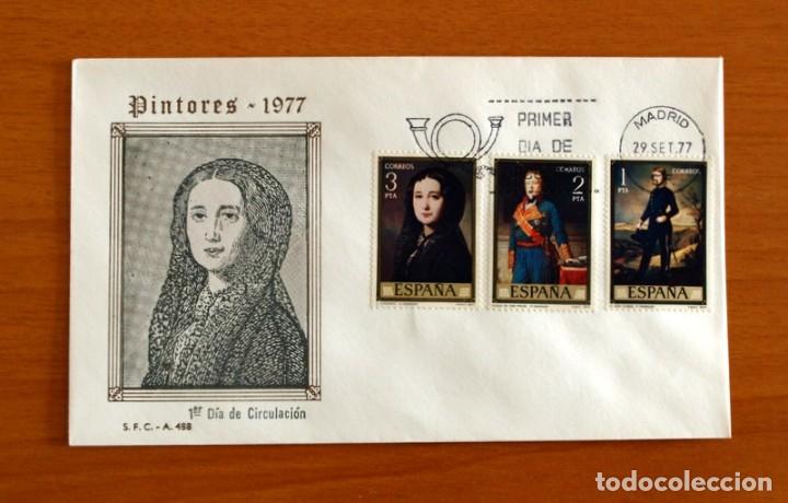 Sellos: Sobre el 1&ordm; Primer D&iacute;a de Circulaci&oacute;n -Pintores -S.F.C.-A 488 -A&ntilde;o 1977