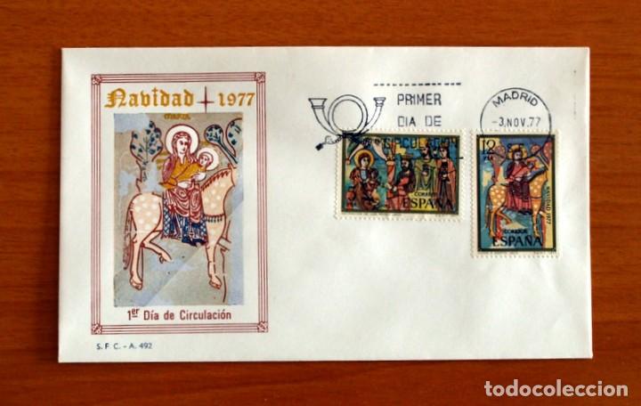 Sellos: Sobre el 1&ordm; Primer D&iacute;a de Circulaci&oacute;n - Navidad - S.F.C. - A 492 - A&ntilde;o 1977