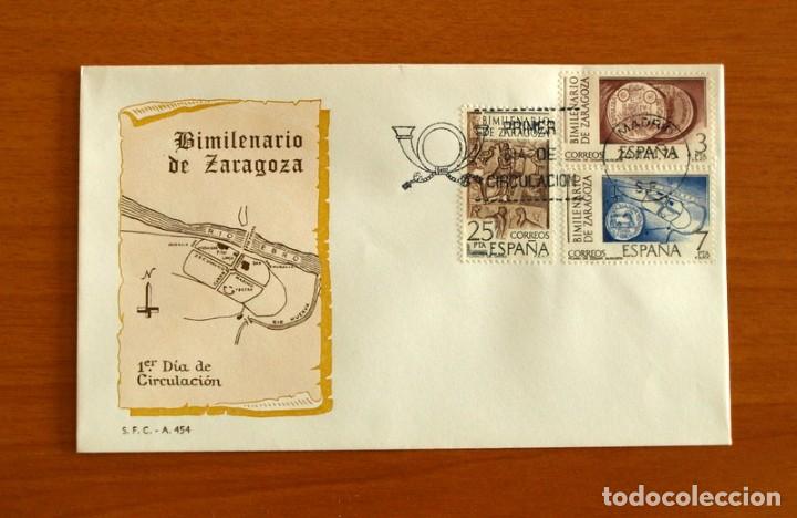Briefmarken: Sobre el 1&ordm; Primer D&iacute;a de Circulaci&oacute;n - Bimilenario de Zaragoza - S.F.C. - A 454 - A&ntilde;o 1976