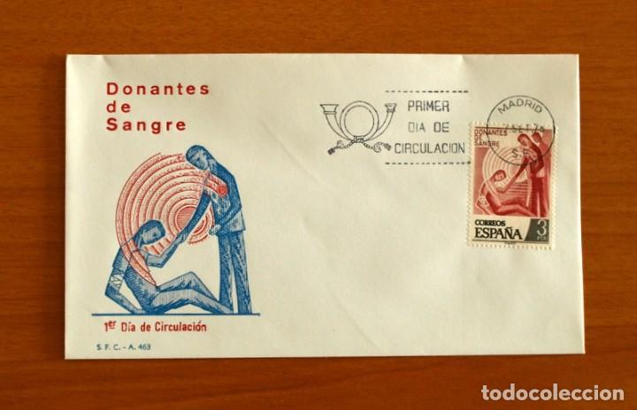 Briefmarken: Sobre el 1&ordm; Primer D&iacute;a de Circulaci&oacute;n - Donantes de Sangre - S.F.C. - A 463 -A&ntilde;o 1976
