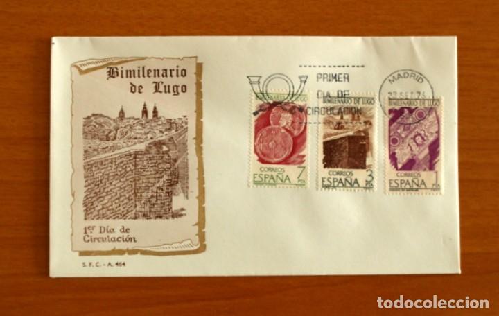 Briefmarken: Sobre el 1&ordm; Primer D&iacute;a de Circulaci&oacute;n - Bimilenario de Lugo - S.F.C. - A 464 -A&ntilde;o 1976