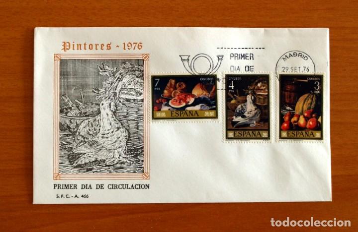 Briefmarken: Sobre el 1&ordm; Primer D&iacute;a de Circulaci&oacute;n - Pintores - S.F.C. - A 466 - A&ntilde;o 1976