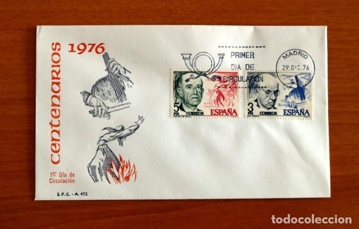 Briefmarken: Sobre el 1&ordm; Primer D&iacute;a de Circulaci&oacute;n - Centenarios - S.F.C. - A 472 - A&ntilde;o 1976