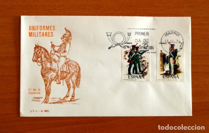 Briefmarken: Sobre el 1&ordm; Primer D&iacute;a de Circulaci&oacute;n - Uniformes Militares - S.F.C. - A 462 - A&ntilde;o 1976