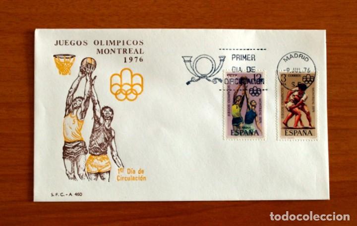 Selos: Sobre el 1&ordm; Primer D&iacute;a de Circulaci&oacute;n - Juegos Ol&iacute;mpicos Montreal - S.F.C. - A 460 - A&ntilde;o 1976
