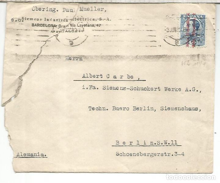 Briefmarken: SEGUNDA REPUBLICA CC A BERLIN SIEMENS ROTURA