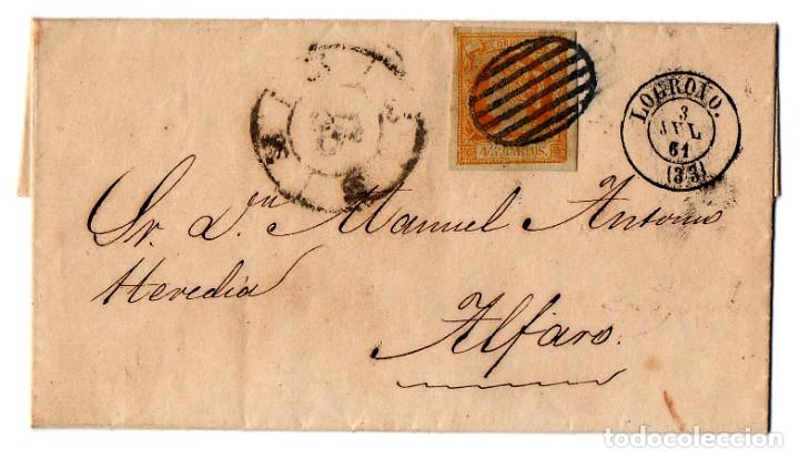 Sellos: Carta, Espa&ntilde;a 1860 - Foto 1