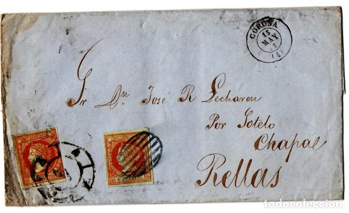 Sellos: Carta, Espa&ntilde;a 1860 - Foto 1
