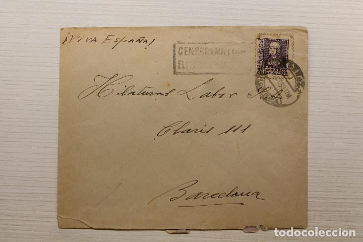 Stamps: EL FERROL DEL CAUDILLO, CORU&Ntilde;A, CENSURA