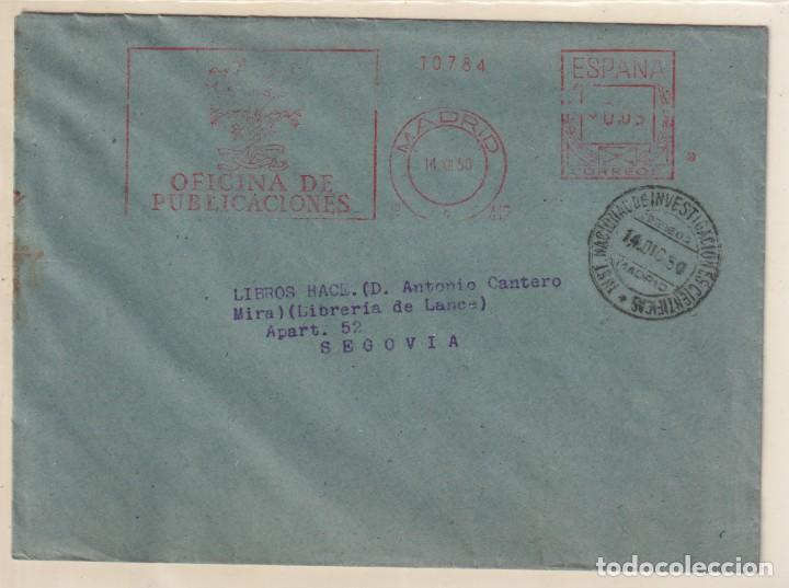 Francobolli: Sobre con matasello mec&aacute;nico Oficina de publicaciones. Consejo superior investigaciones cient&iacute;ficas