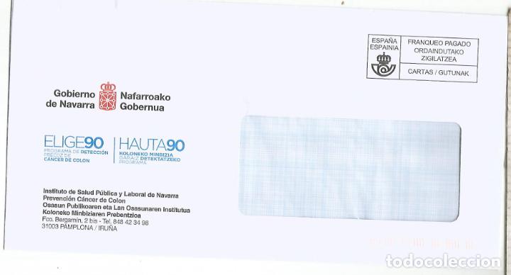 Briefmarken: NAVARRA PAMPLONA CC FRANQUEO PAGADO CAMPA&Ntilde;A CONTRA EL CANCER DE COLON ENFERMEDAD SALUD