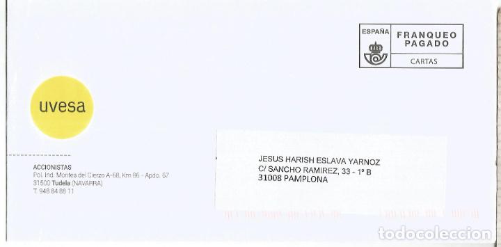 Briefmarken: TUDELA NAVARRA CC FRANQUEO PAGADO UVESA AVES AVICULTURA GALLINA
