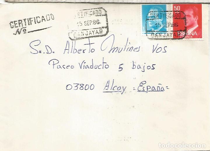 Sellos: CANJAYAR ALMERIA CC CERTIFICADA A ALCOY CON LLEGADA - Foto 1