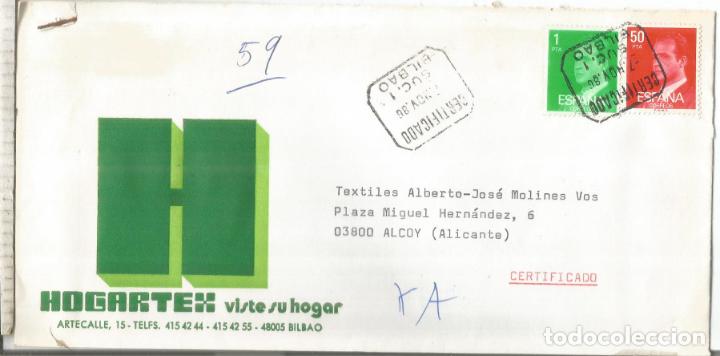 Sellos: BILBAO CUC 1 CC A ALCOY CON LLEGADA - Foto 1