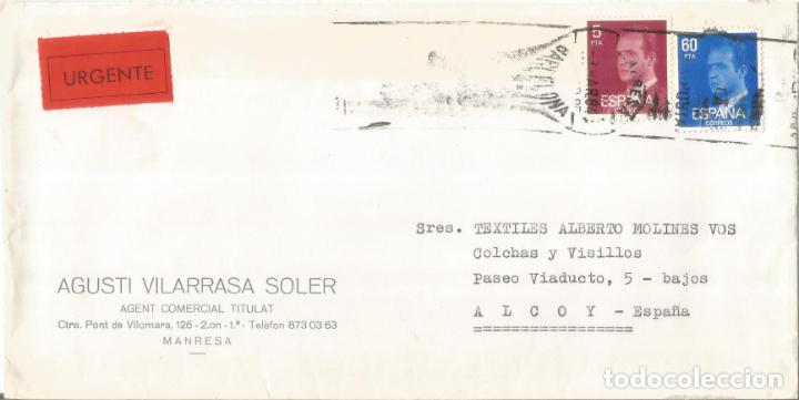 Sellos: BARCELONA CC URGENTE A ALCOY - Foto 1