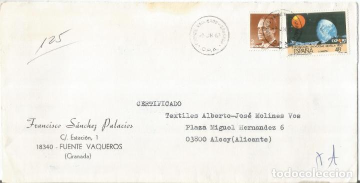 Sellos: FUENTEVAQUEROS GRANADA CC MAT CAJA POSTAL DE AHORROS - Foto 1