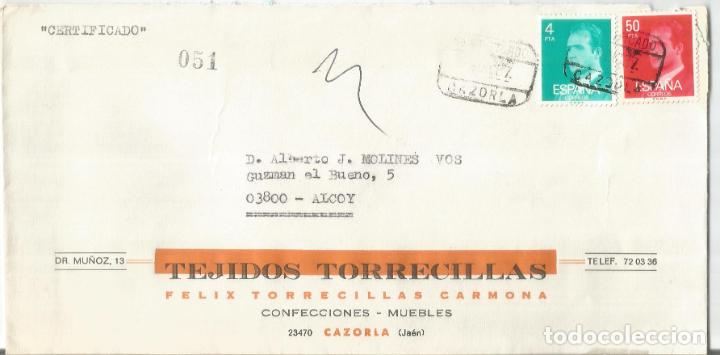 Sellos: CAZORLA JAEN CC CERTIFICADA A ALCOY CON LLEGADA - Foto 1
