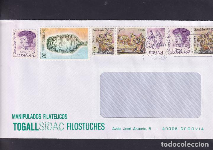 Sellos: -SEGOVIA SEGOVIA, matasellos RODILLO UTILICE EL / CODIGO POSTAL / EN SUS ENVIOS, - Foto 1