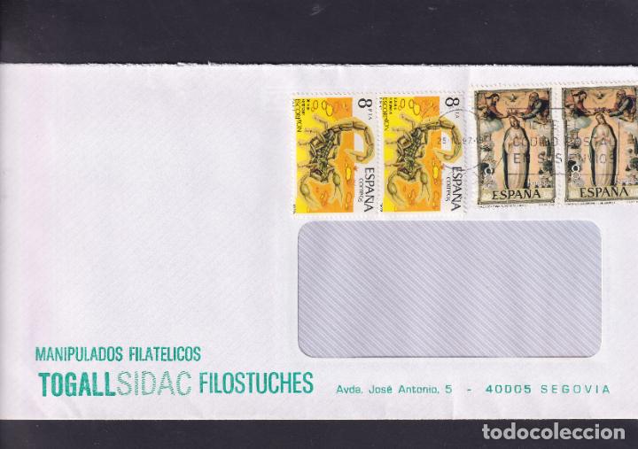 Sellos: -SEGOVIA SEGOVIA, matasellos RODILLO UTILICE EL / CODIGO POSTAL / EN SUS ENVIOS, - Foto 1