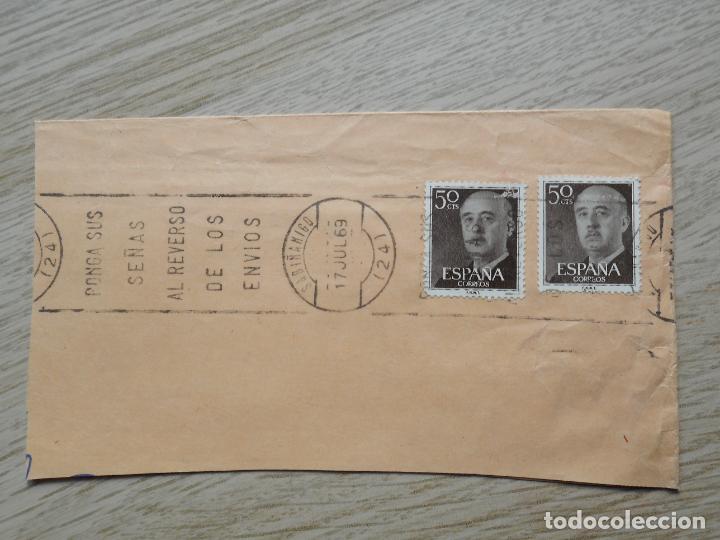 Briefmarken: ANTIGUO SOBRE CIRCULADO SABI&Ntilde;ANIGO HUESCA 1969