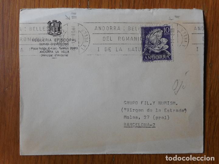 Briefmarken: ANTIGUO SOBRE CIRCULADO VEGUERIA EPISCOPAL ANDORRA LA VELLA 1980