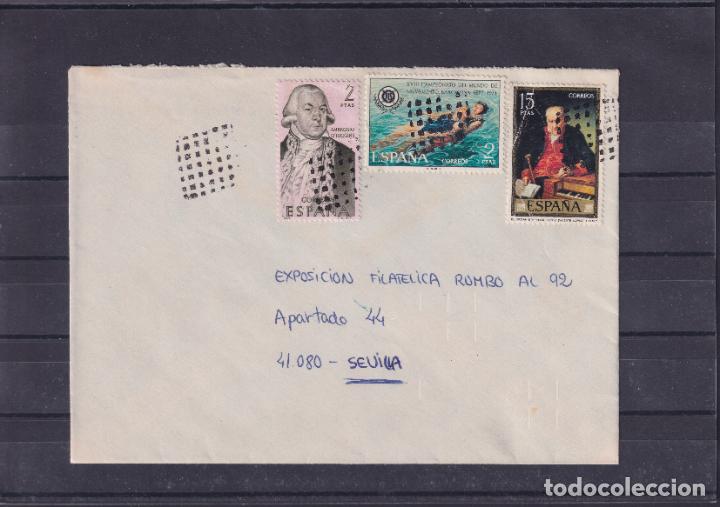 Sellos: -barcelona?, matasello ROMBO DE PUNTOS, . - Foto 1