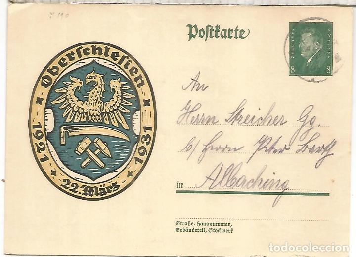 Sellos: ALEMANIA ENTERO POSTAL 1931 - Foto 1