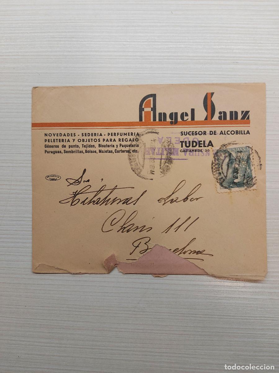 Francobolli: TUDELA, NAVARRA, ANGEL SANZ, SUCESOR ALCOBILLA, CENSURA