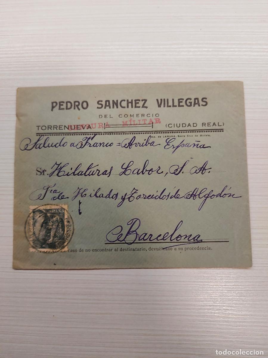 Francobolli: TORRENUEVA, CIUDAD REAL, PEDRO S&Aacute;NCHEZ VILLEGAS, CENSURA