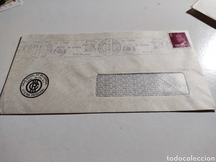 Francobolli: Sobre circulado Caja Rural de Villarreal,cu&ntilde;o d&iacute;a mundial de T&aacute;rrega