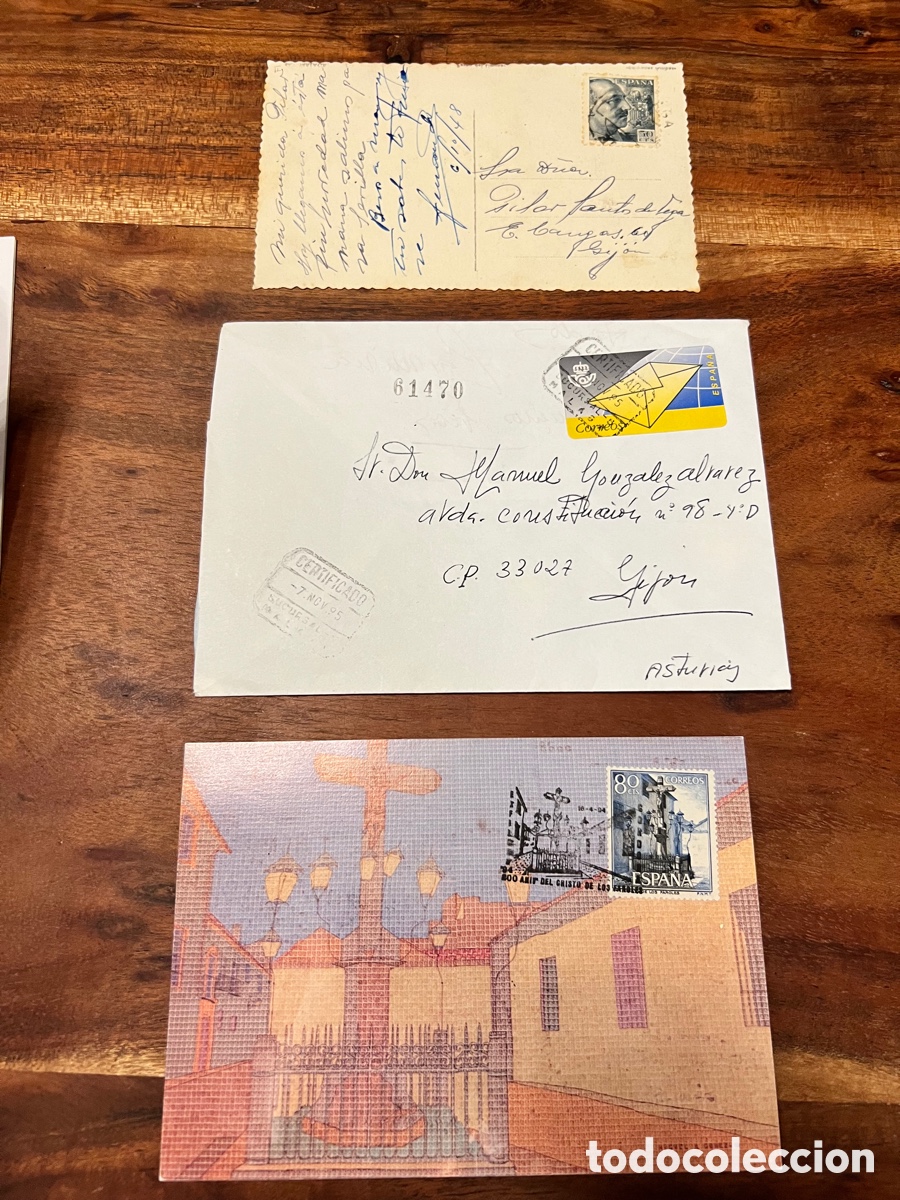 Sellos: Sobre y postales - Foto 1