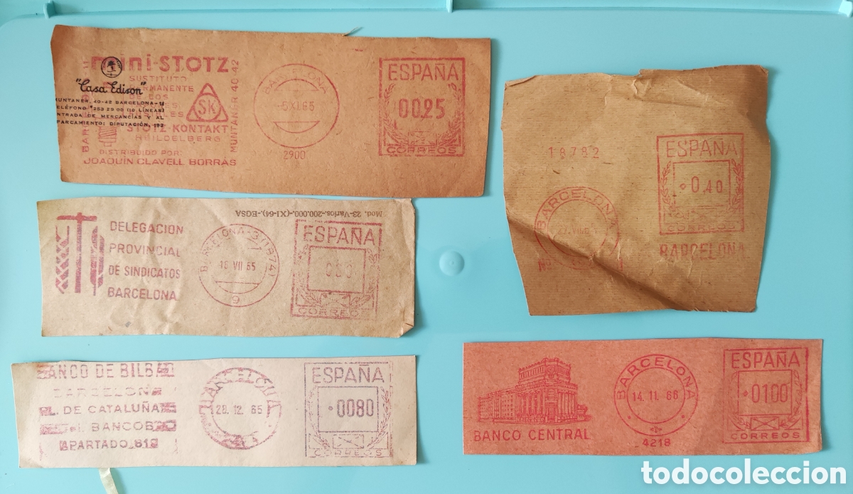 Timbres: Lote FRANQUEO MEC&Aacute;NICO. A&ntilde;os 1965-66