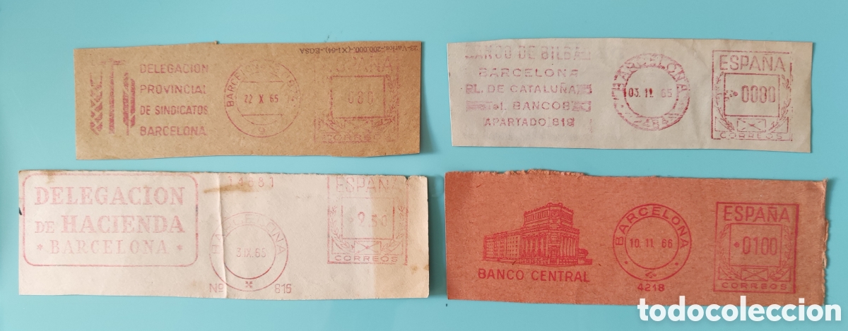 Timbres: Lote FRANQUEO MEC&Aacute;NICO. A&ntilde;os 1965-66