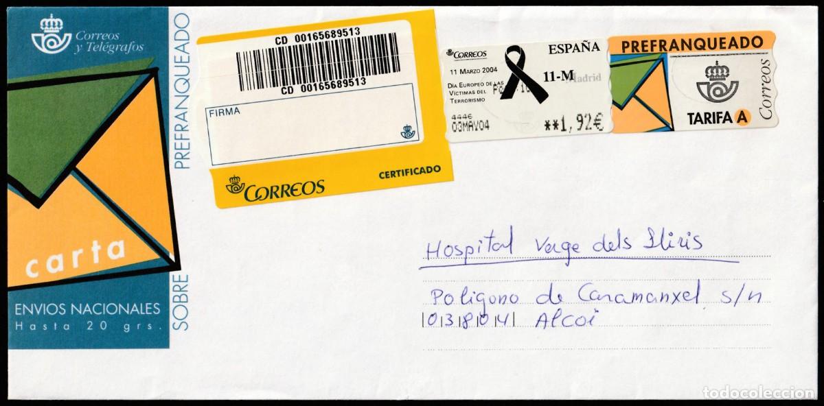 Sellos: Sobre prefranqueado a&ntilde;o 2004 - Foto 1