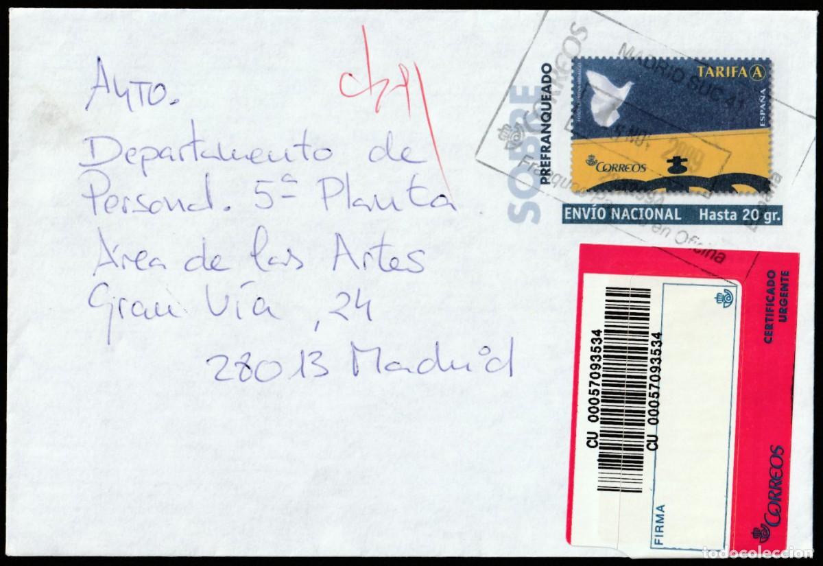 Sellos: Sobre prefranqueado a&ntilde;o 2009 - Foto 1